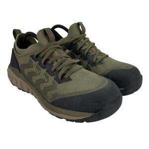 Keen Arvada Shift Shoes Mens Size 9 Green Work Sneakers Composite Safety Toe